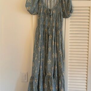 Christy Dawn Brynne DressFloral Blue Maxi Dress